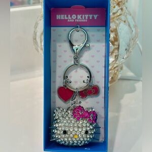 Supper blinged out hello kitty bag charm/ keychain